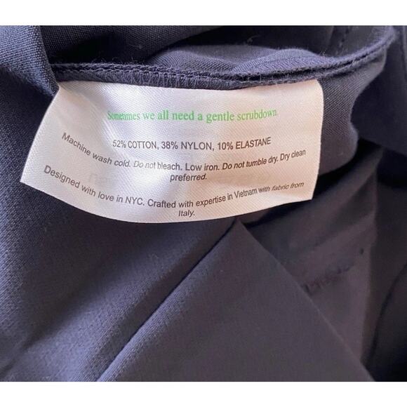 NWT M.M. Lafleur Foster Cigarette Pants Dark Navy Straight Powerstretch Sz 12 - Picture 7 of 8